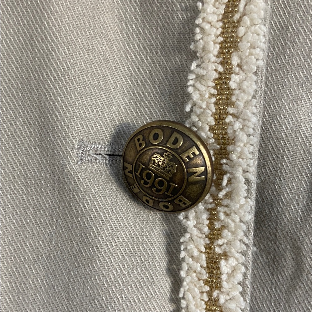 Boden Greenwich Military Embroidered Jacket Size 4 - Picture 7 of 12